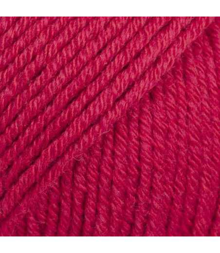 Drops cotton mérino - uni colour 06 rouge cerise