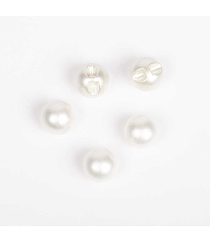 Boutons DROPS nacre perle 12mm  Ref 541