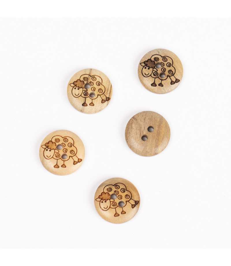 Boutons DROPS mouton 15mm  Ref 627