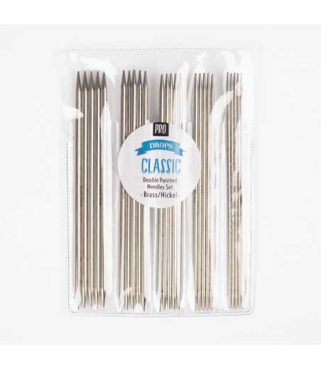Drops Pro Classic - Set aiguilles doubles pointes métal
