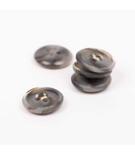 Boutons DROPS imitation bois moka 15mm  Ref 701