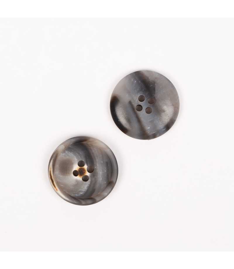 Boutons DROPS imitation bois moka 23mm  Ref 702