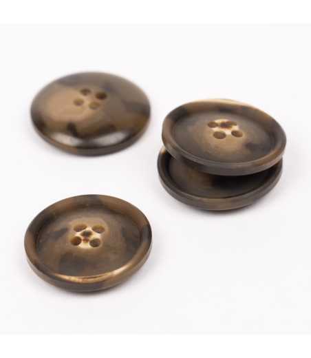 Boutons DROPS imitation bois noix 23mm  Ref 704