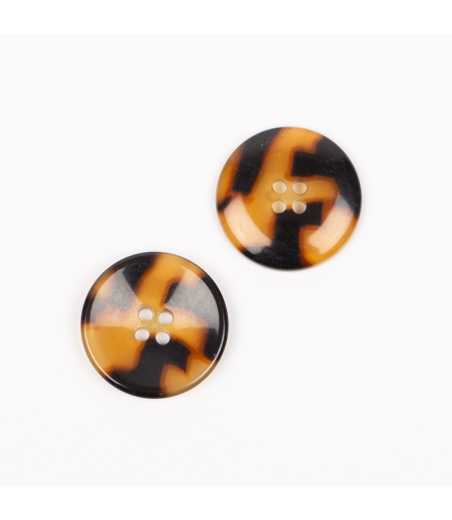 Boutons DROPS imitation corne tortue 25mm  Ref 716
