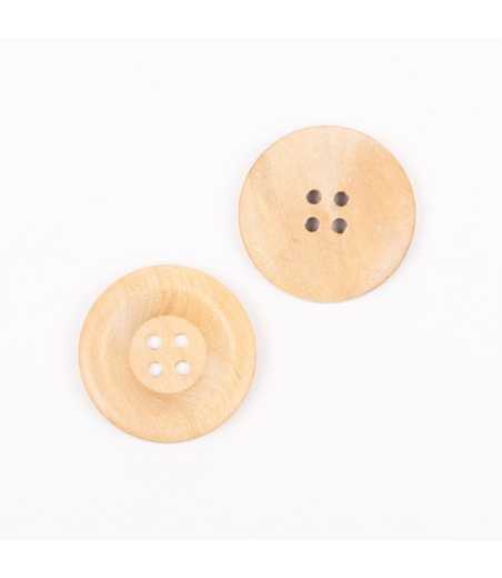 Boutons DROPS bois d'olivier clair 28mm  Ref 812