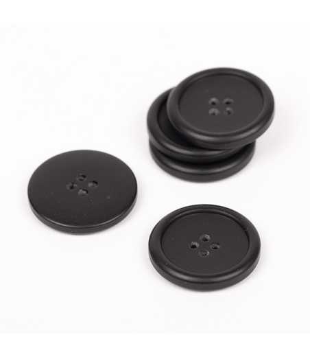 Boutons DROPS mat noir 23mm  Ref 815