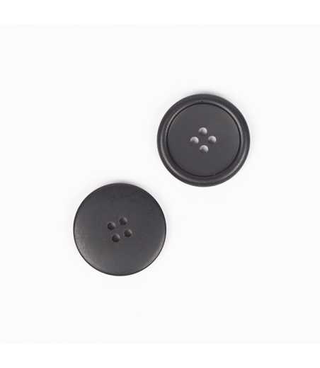 Boutons DROPS mat noir 23mm  Ref 815